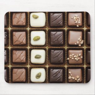 Handmade luxury chocolate in a box mouse pad