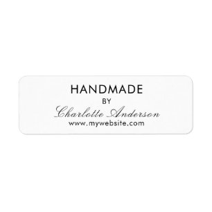 Handmade made by name white