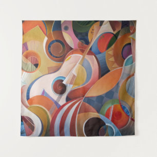 Handmade Music Abstract Painting Tapestry