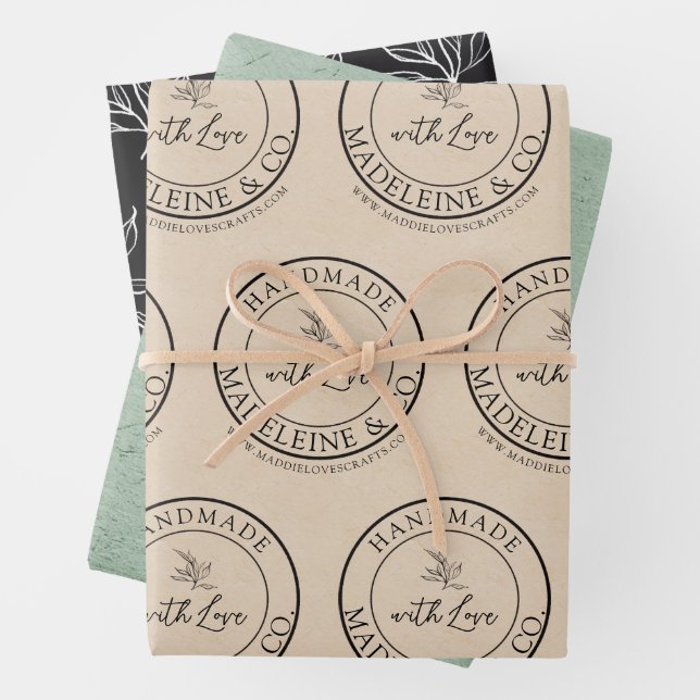 Handmade Packaging Artisan Crafter Maker Gifting Wrapping Paper Sheet (In situ)