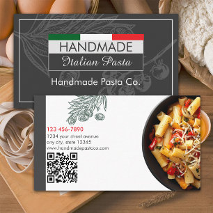 Handmade Pasta Shop Business Card