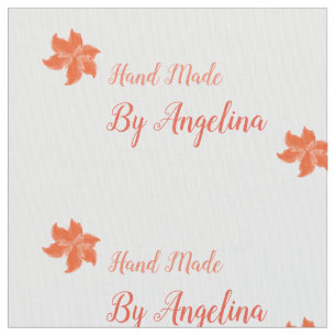 Handmade personalised sewing labels fabric