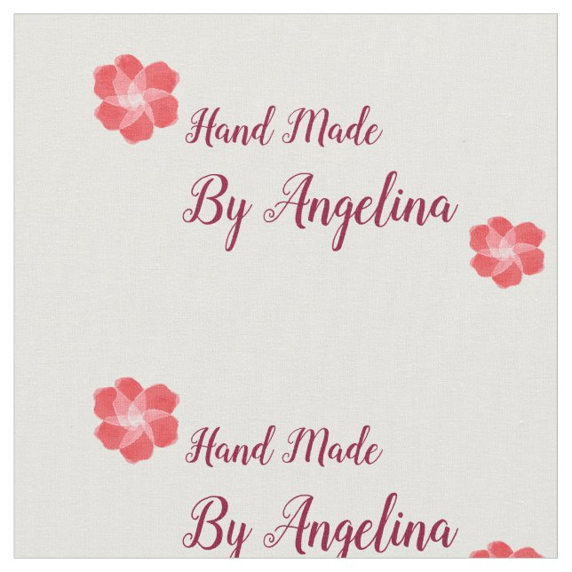 Handmade personalised sewing labels fabric just cu (Close Up)