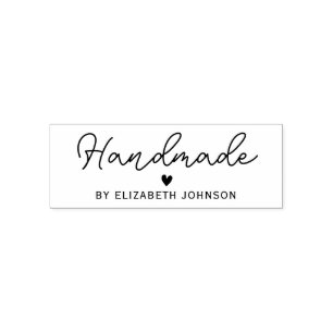 handmade personalized name self-inking stamp