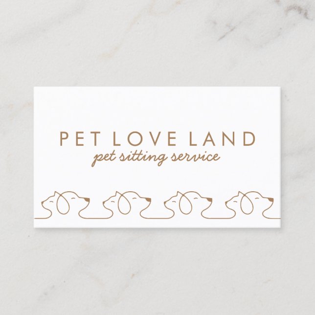 Handmade Pet Gear Maker Business Card (Front)