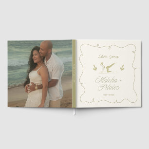 Handmade pilates baby shower guest book