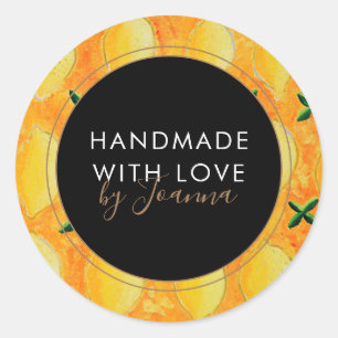 Handmade Product Business Lemon Fruit Label