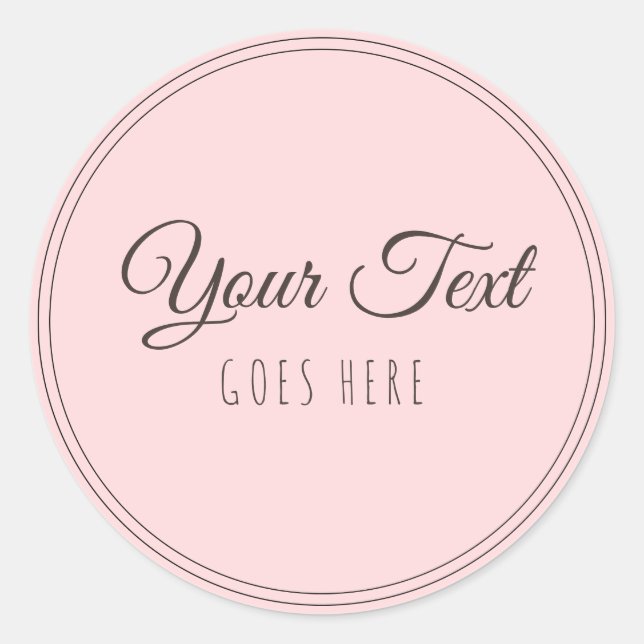 Handmade Product Simple Trendy Modern Classic Round Sticker (Front)