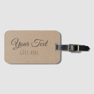 Handmade Product Vintage Simple Trendy Kraft Paper Luggage Tag