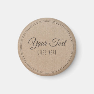 Handmade Product Vintage Simple Trendy Kraft Paper Magnet