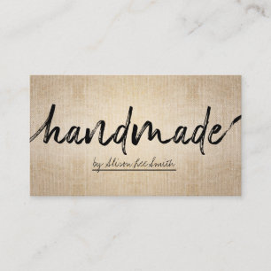 Handmade Rustic Kraft Business Card