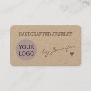 Handmade Rustic Natural Paper Handcrafted Name Business Card