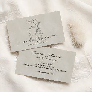 Handmade Sculptor & Pottery Ceramic Artist Business Card