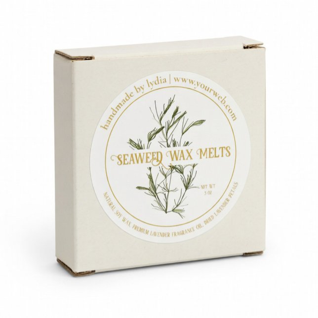 Handmade Seaweed Wax Melts Round Sticker (Creator Uploaded)