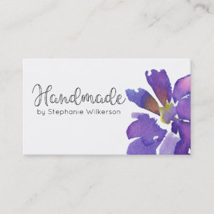 Handmade Simple Floral Business Card