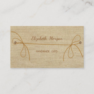 Handmade Simple Rustic Business Card