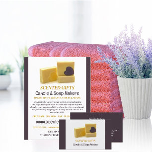 Handmade Soap, Candle & Soap Makers Business Card