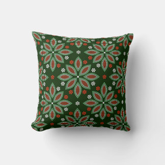 Handmade Style Dot Mandala Floral Pattern Cushion