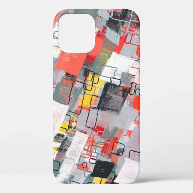 Handmade surreal abstract pattern. Modern artistic Case-Mate iPhone Case (Back)