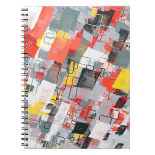 Handmade surreal abstract pattern. Modern artistic Notebook