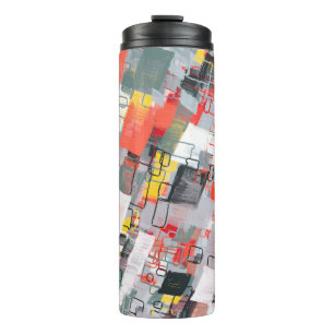 Handmade surreal abstract pattern. Modern artistic Thermal Tumbler
