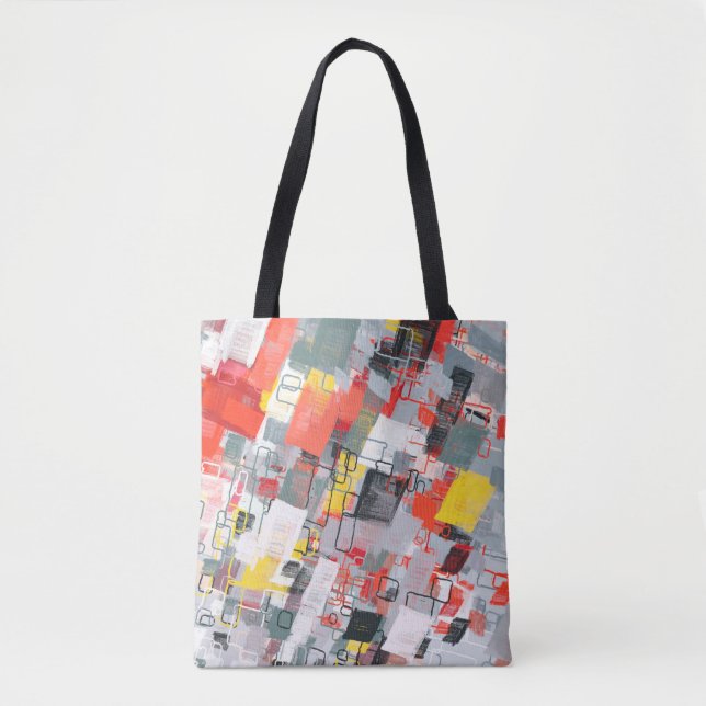 Handmade surreal abstract pattern. Modern artistic Tote Bag (Front)