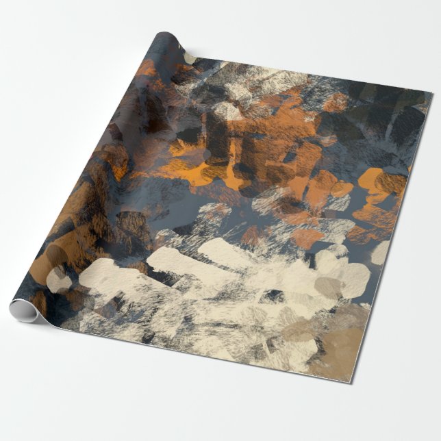 Handmade surreal abstract pattern. Modern artistic Wrapping Paper (Unrolled)