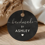 Handmade Tags, Custom Craft Shop Tag, Chalkboard Favour Tags<br><div class="desc">These are the perfect little gift tags. You can customise front and back text.</div>