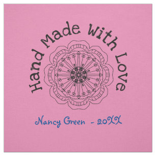 Handmade Uncut Personalised Quilt Sewing Labels Fabric