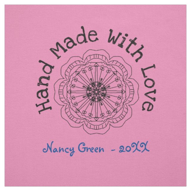 Handmade Uncut Personalised Quilt Sewing Labels  Fabric (Swatch)