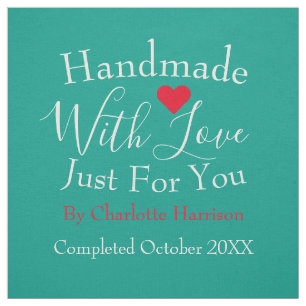 Handmade Uncut Personalised Quilt Sewing Labels  Fabric