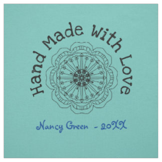 Handmade Uncut Personalised Quilt Sewing Labels Fabric