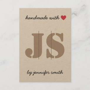 Handmade with Heart Hair Clip Display Card Holder