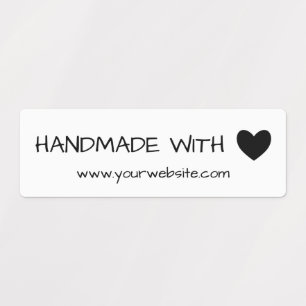 Handmade with Love - Black Heart