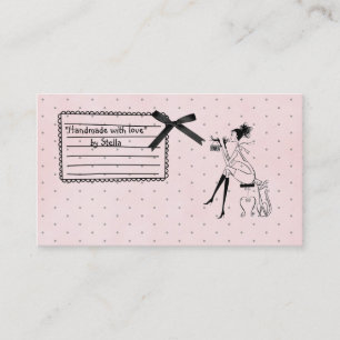 handmade with love business card