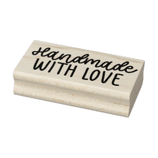 Handmade with love business Wood Art Stamp