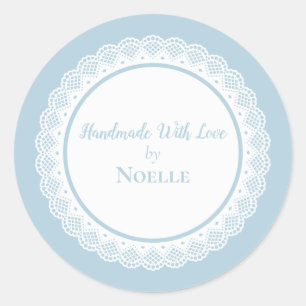 Handmade With Love Classic Round Sticker