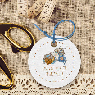 Handmade with Love Country Yarn Craft White Favour Tags