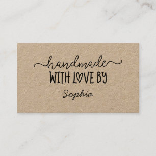 Handmade With Love Custom Card for Makers Kraft