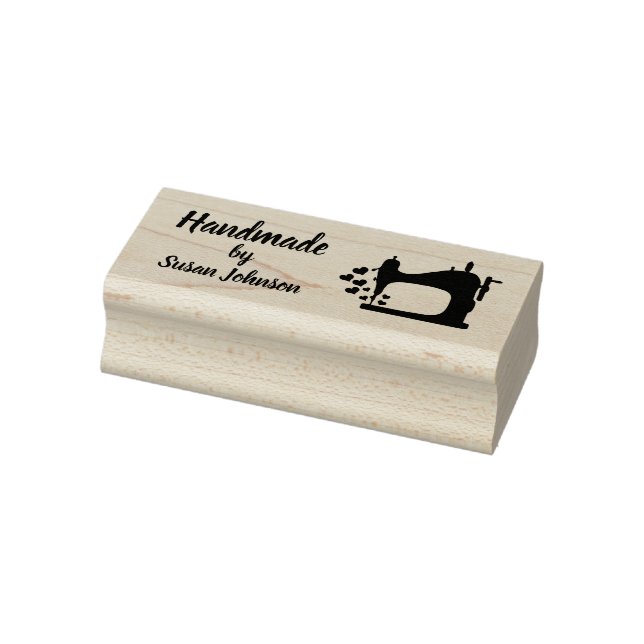 Handmade with Love Custom Name Rubber Stamp (Stamp)