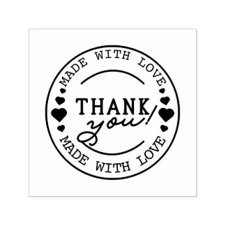 Handmade With Love – Custom Thank You Self-inking Stamp