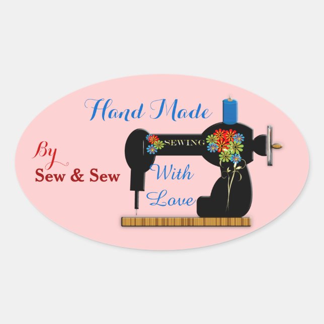 Handmade With Love Customer Product Labels (Front)