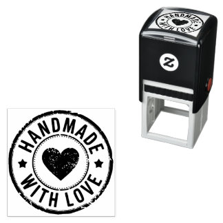 Handmade With Love Distressed Self Inking Stamp