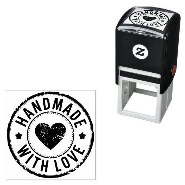 Handmade With Love Distressed Self Inking Stamp (In Situ)