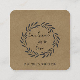 Handmade with Love Etsy Home Crafter Craft Show S Square Business Card