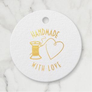 Handmade with love favour tags