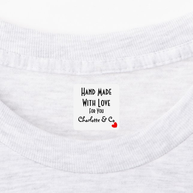 Handmade With Love For You Personalised (Affixed)
