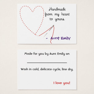 Handmade With Love Hang Tag