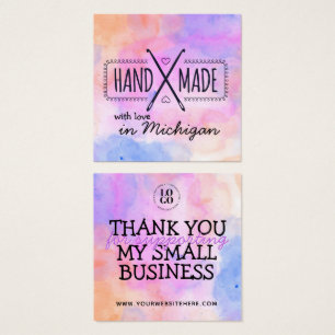 Handmade with love in your [Location] insert card