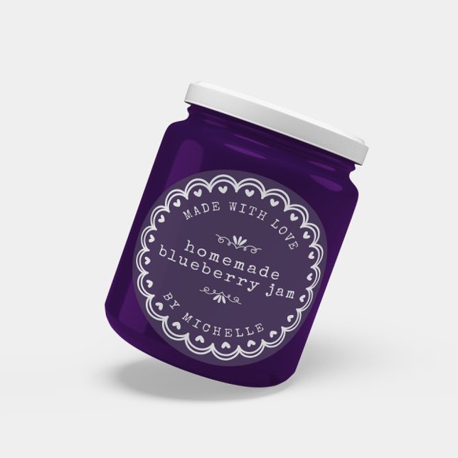 Handmade With Love Jam Label Canning Sticker (Creator Uploaded)